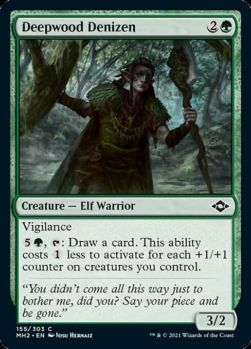 Deepwood Denizen (Modern Horizons 2) Light Play Foil