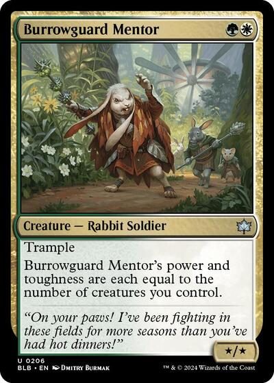Burrowguard Mentor (Bloomburrow) Light Play