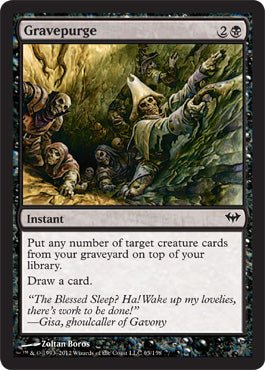 Gravepurge (Dark Ascension) Light Play Foil