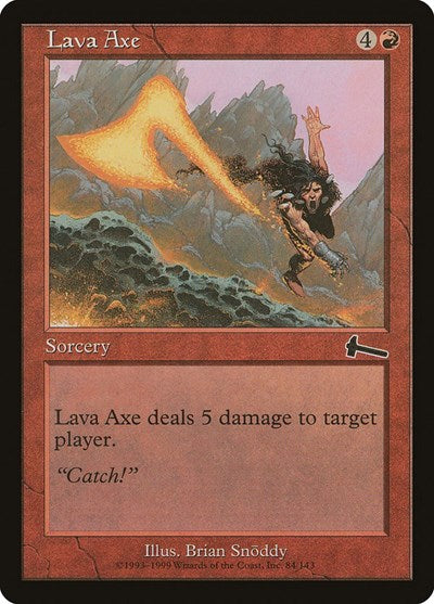 Lava Axe (Urza's Legacy) Light Play