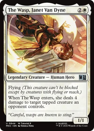 The Wasp, Janet Van Dyne (Commander: Marvel Super Heroes) Light Play