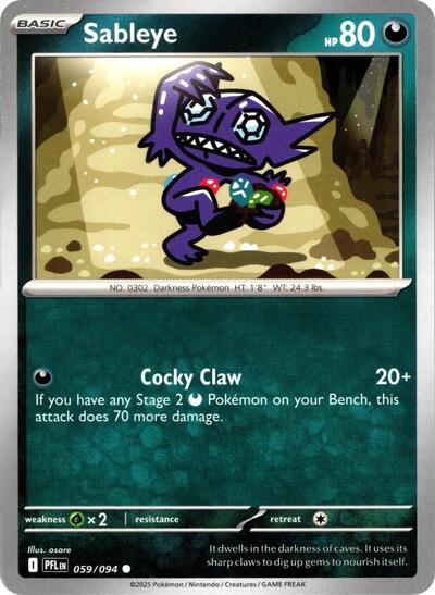Sableye (ME02: Phantasmal Flames) Light Play