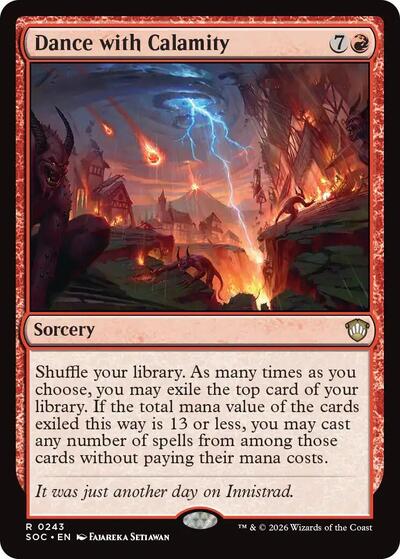 Dance with Calamity (Commander: Secrets of Strixhaven) Light Play