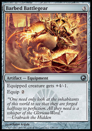 Barbed Battlegear (Scars of Mirrodin) Light Play