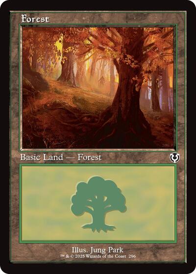 Forest (296) (Retro Frame) (Innistrad Remastered) Light Play