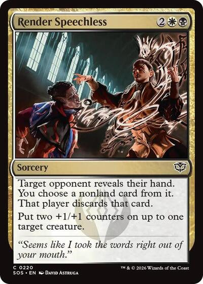 Render Speechless (Secrets of Strixhaven) Light Play