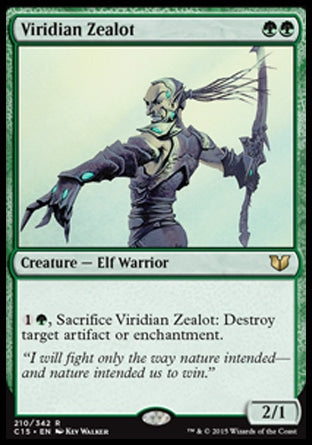 Viridian Zealot (Commander 2015) Light Play