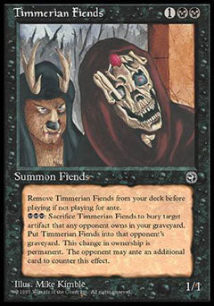Timmerian Fiends (Homelands) Light Play