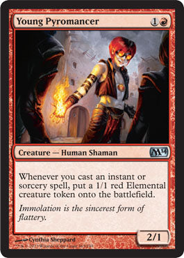 Young Pyromancer (Magic 2014 Core Set) Damaged / Poor