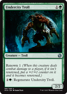 Undercity Troll (Iconic Masters) Light Play