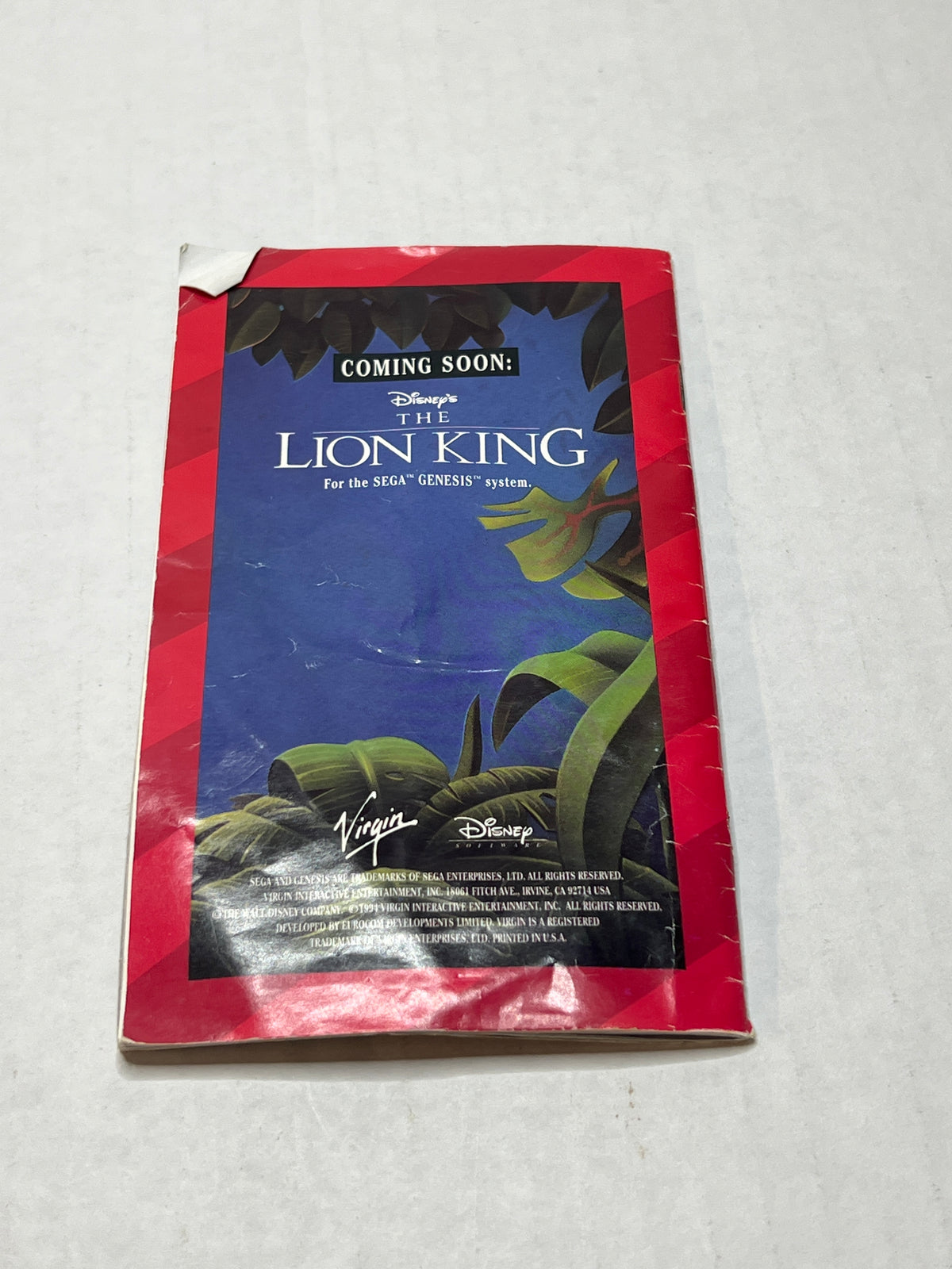 The Jungle Book (Sega Genesis)(CIB)
