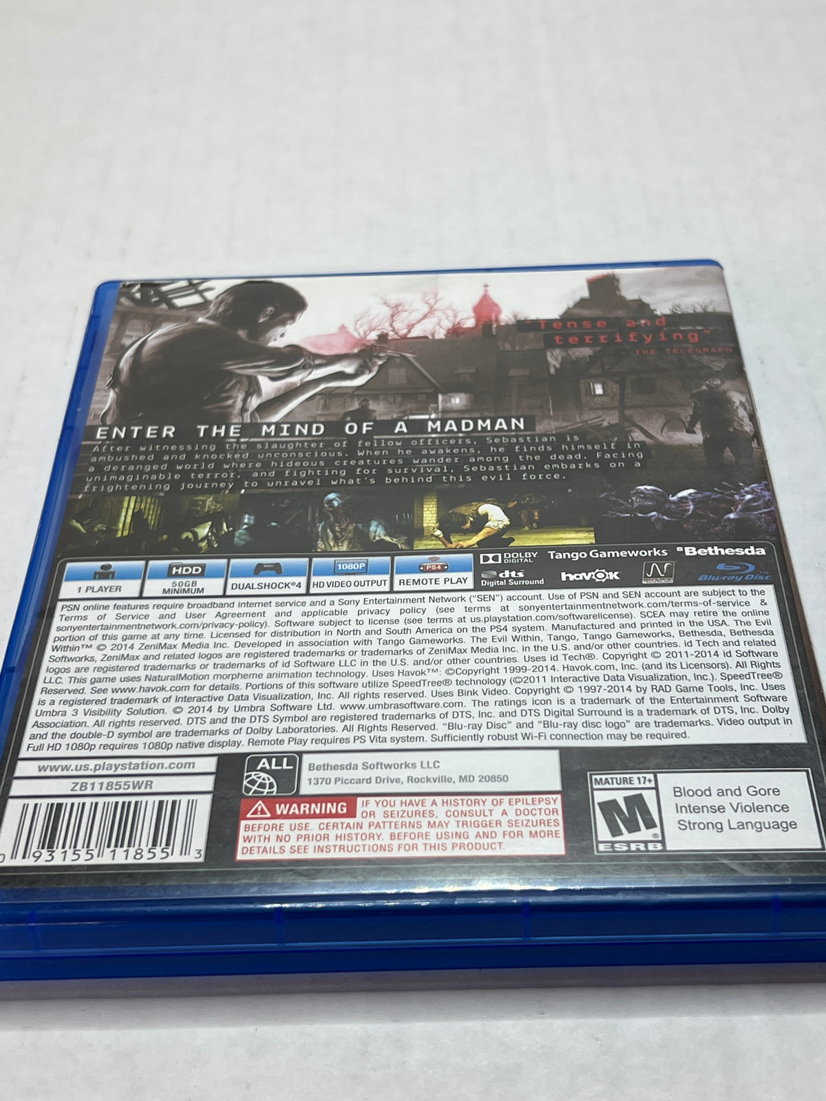 The Evil Within (Playstation 4)(CIB)