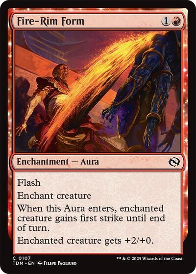 Fire-Rim Form (Tarkir: Dragonstorm) Light Play Foil