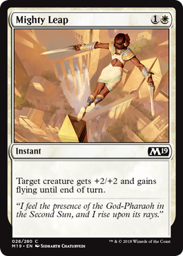 Mighty Leap (Magic 2019 Core Set) Light Play