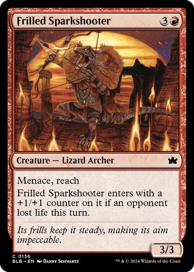 Frilled Sparkshooter (Bloomburrow) Light Play Foil