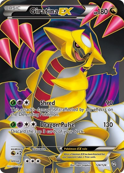 Giratina EX (124 Full Art) (Dragons Exalted) Medium Play Holofoil