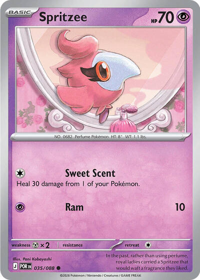 Spritzee (ME03: Perfect Order) Light Play Reverse Holofoil