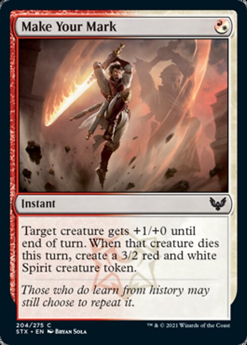 Make Your Mark (Strixhaven) Light Play Foil