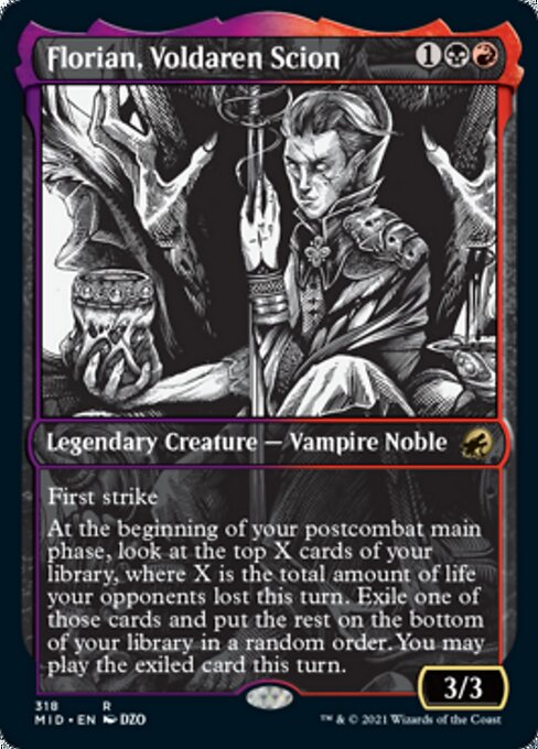 Florian, Voldaren Scion (Showcase) (Innistrad: Midnight Hunt) Light Play