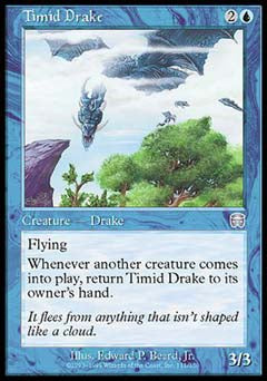 Timid Drake (Mercadian Masques) Light Play