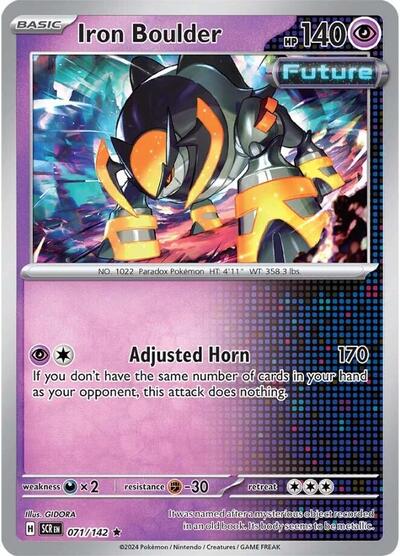 Iron Boulder (SV07: Stellar Crown) Light Play Holofoil
