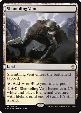 Shambling Vent (Battle for Zendikar) Medium Play Foil