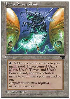 Urza's Power Plant (Bug) (Chronicles) Medium Play