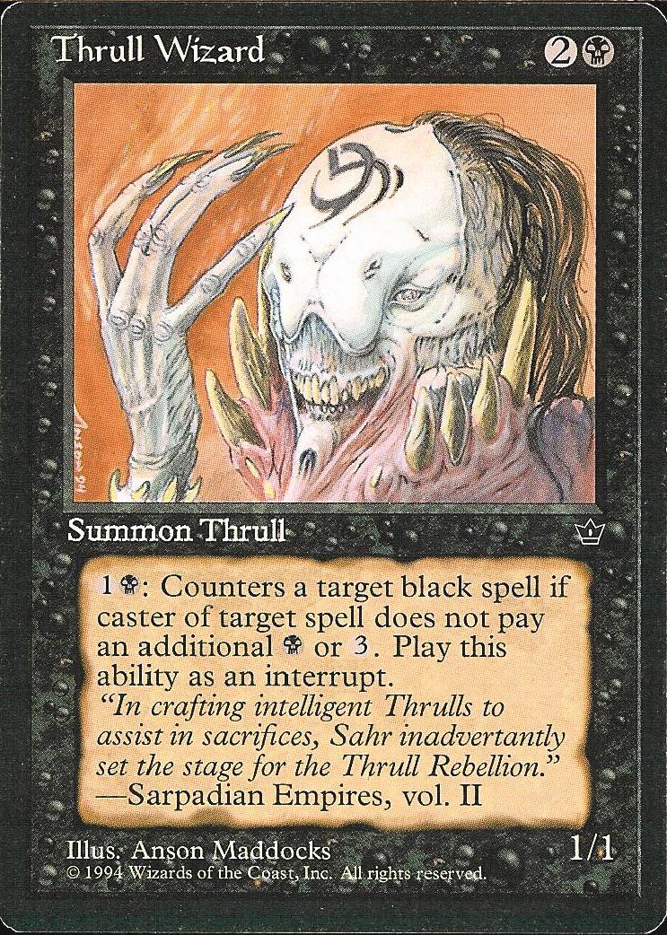 Thrull Wizard (Fallen Empires) Light Play