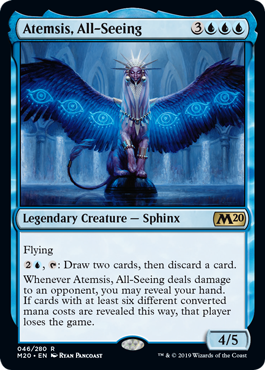 Atemsis, All-Seeing (Magic 2020 Core Set) Medium Play