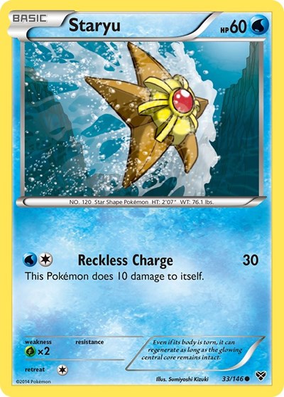 Staryu (XY Base Set) Medium Play