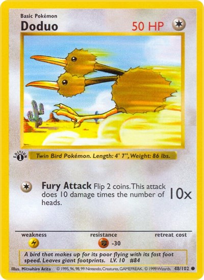 Doduo (Base Set (Shadowless)) Light Play Unlimited
