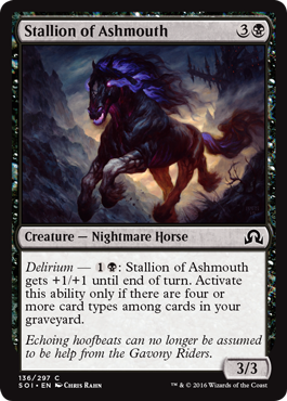 Stallion of Ashmouth (Shadows Over Innistrad) Medium Play