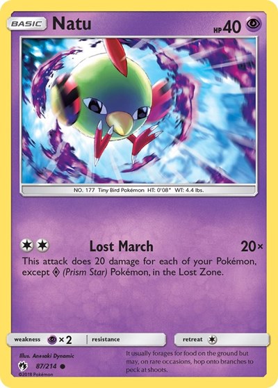 Natu (SM - Lost Thunder) Light Play