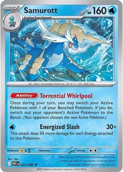 Samurott (SV: White Flare) Light Play Holofoil