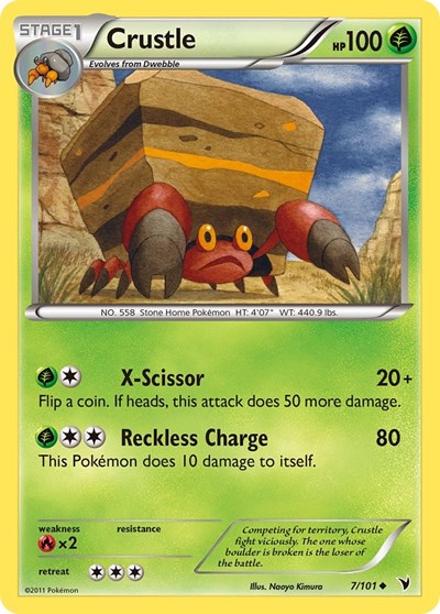Crustle (Noble Victories) Light Play Reverse Holofoil