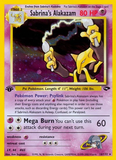 Sabrina's Alakazam (Gym Challenge) Medium Play Holofoil Unlimited