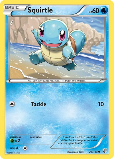 Squirtle (Plasma Storm) Damaged / Poor