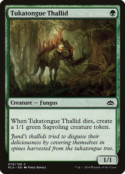 Tukatongue Thallid (Planechase Anthology) Medium Play
