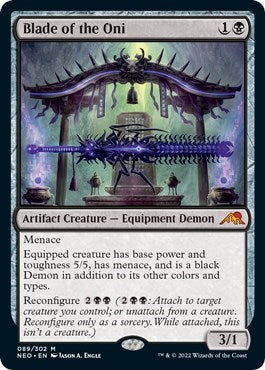 Blade of the Oni (Kamigawa: Neon Dynasty) Light Play