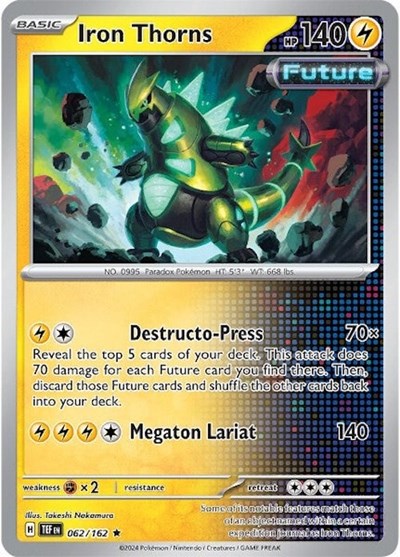 Iron Thorns (SV05: Temporal Forces) Light Play Holofoil