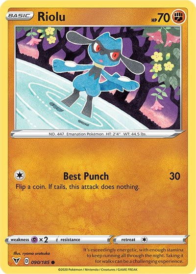 Riolu (SWSH04: Vivid Voltage) Medium Play
