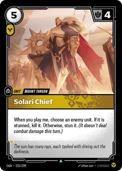 Solari Chief (Origins) Light Play Foil