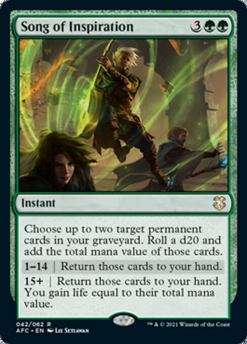 Song of Inspiration (Commander 2021 Forgotten Realms) Light Play
