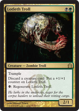 Lotleth Troll (Return to Ravnica) Light Play