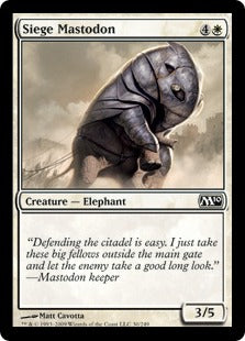 Siege Mastodon (Magic 2010 Core Set) Medium Play