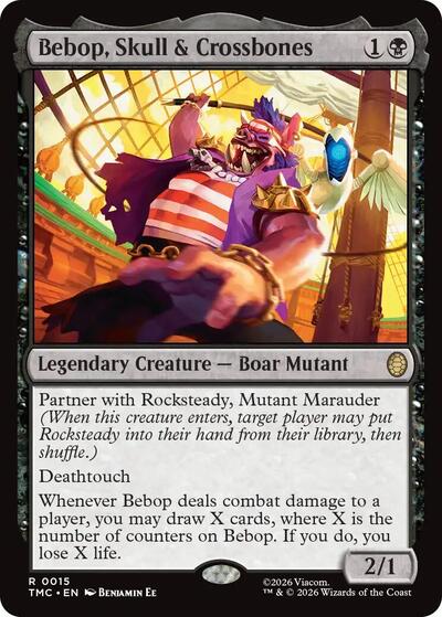 Bebop, Skull & Crossbones (Commander: Teenage Mutant Ninja Turtles) Light Play