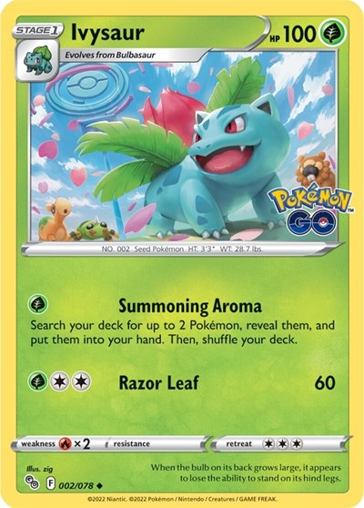 Ivysaur (Pokemon GO) Light Play
