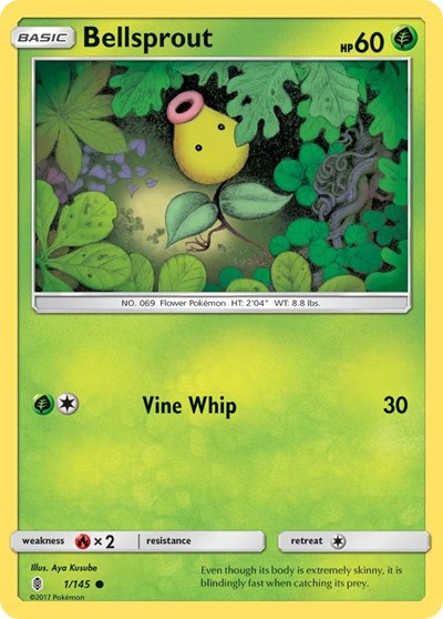 Bellsprout (SM - Guardians Rising) Damaged / Poor Reverse Holofoil