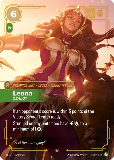 Leona Zealot (Origins) Light Play Foil
