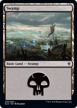 Swamp (259) (Throne of Eldraine) Light Play